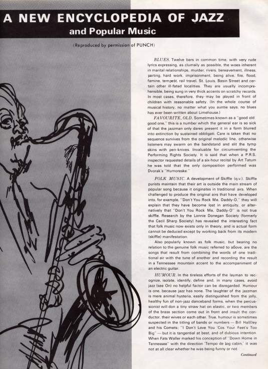 A New Encyclopedia of Jazz and Popular Music reprinted from PUNCH